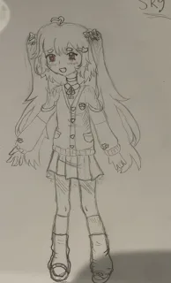Old reference sheet paper sketch